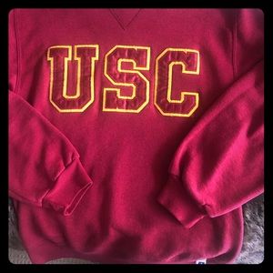 usc womens crew neck sweatshirt Russell Athletic